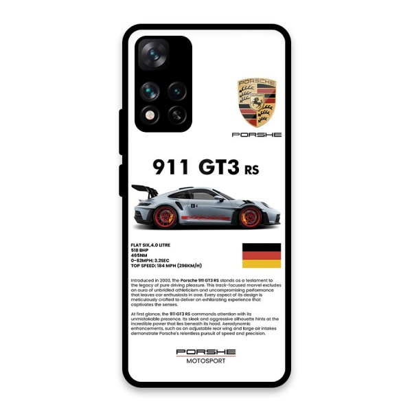 Supercar Features Glass Back Case for Xiaomi 11i HyperCharge 5G