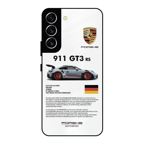 Supercar Features Metal Back Case for Galaxy S22 5G