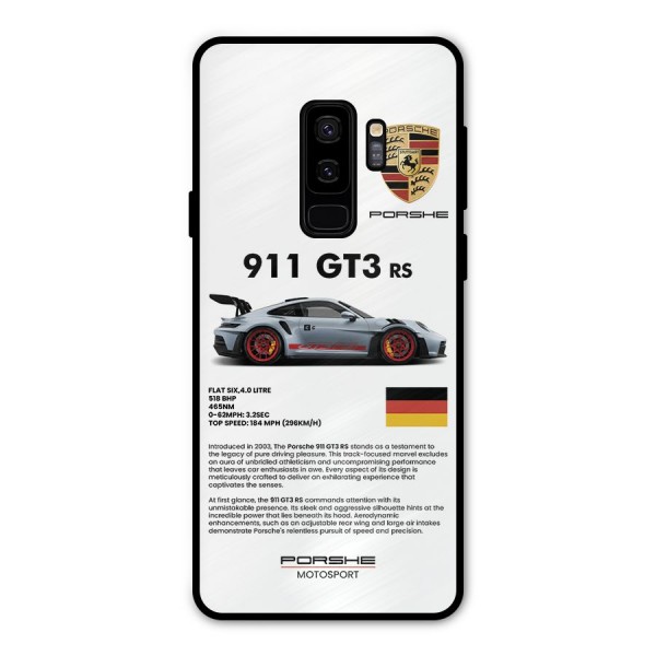 Supercar Features Metal Back Case for Galaxy S9 Plus