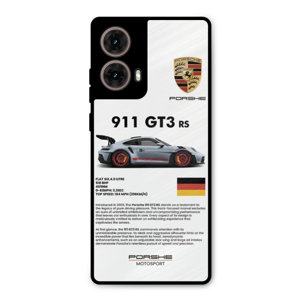 Supercar Features Metal Back Case for Moto G85