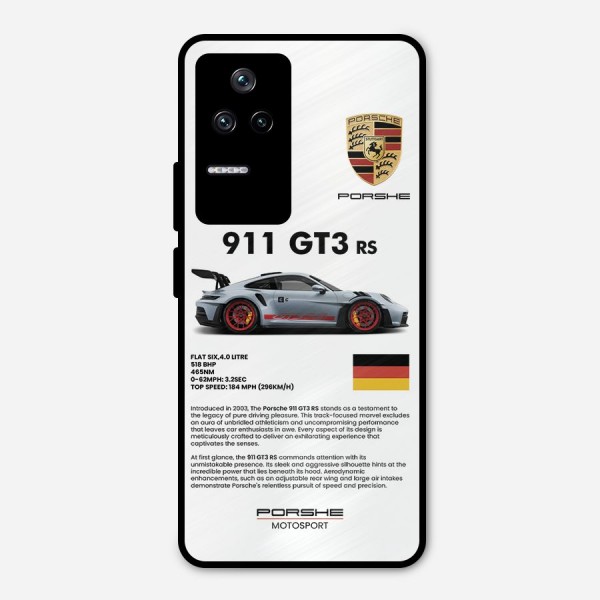 Supercar Features Metal Back Case for Poco F4 5G