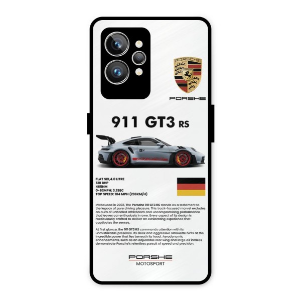 Supercar Features Metal Back Case for Realme GT2 Pro