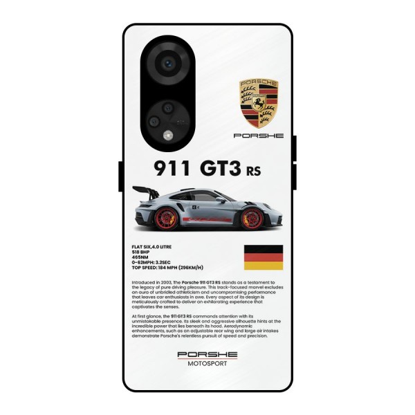 Supercar Features Metal Back Case for Reno8 T 5G