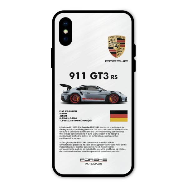 Supercar Features Metal Back Case for iPhone X