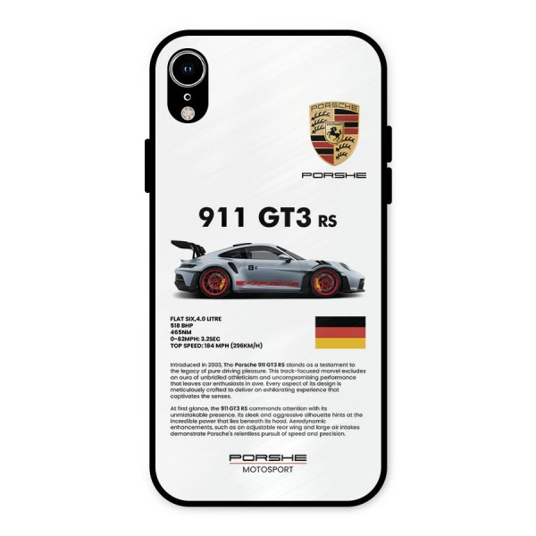 Supercar Features Metal Back Case for iPhone XR