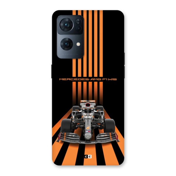 Supercar On Track Back Case for Oppo Reno7 Pro 5G