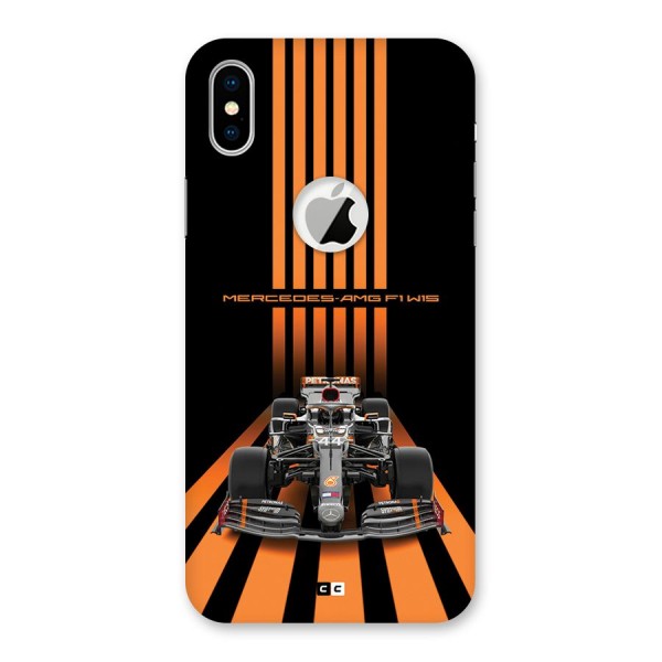 Supercar On Track Back Case for iPhone XS Logo Cut