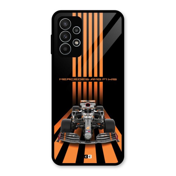 Supercar On Track Glass Back Case for Galaxy A23