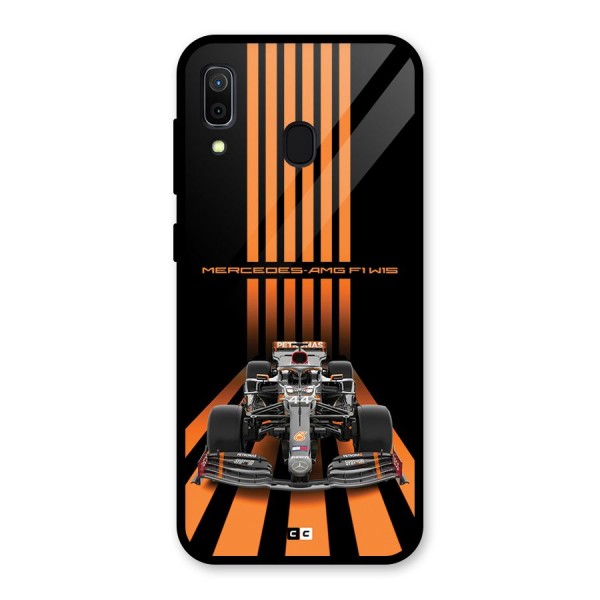 Supercar On Track Glass Back Case for Galaxy A30