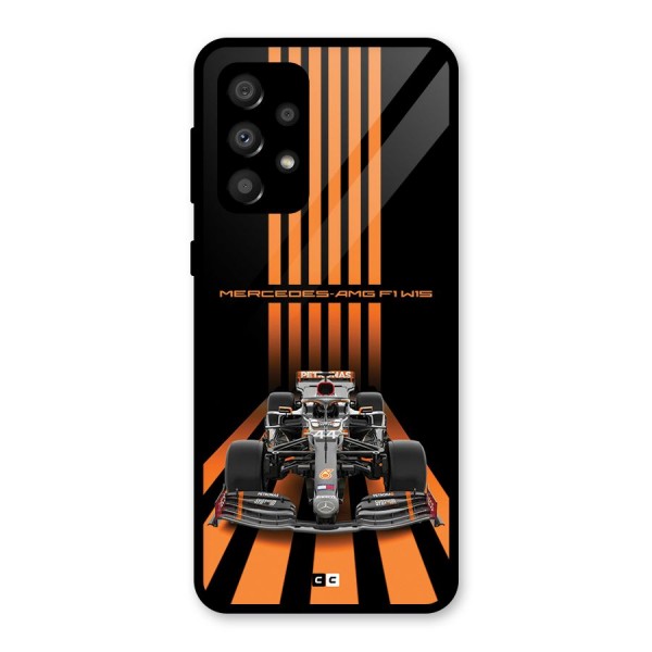 Supercar On Track Glass Back Case for Galaxy A32