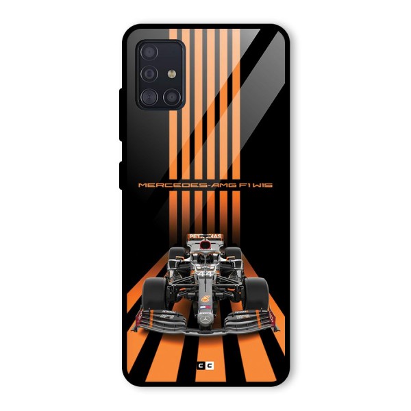 Supercar On Track Glass Back Case for Galaxy A51