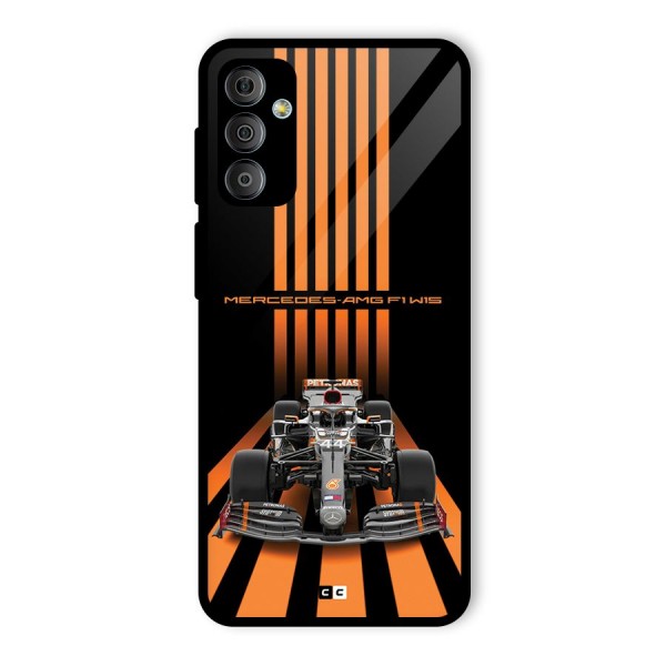 Supercar On Track Glass Back Case for Galaxy F23