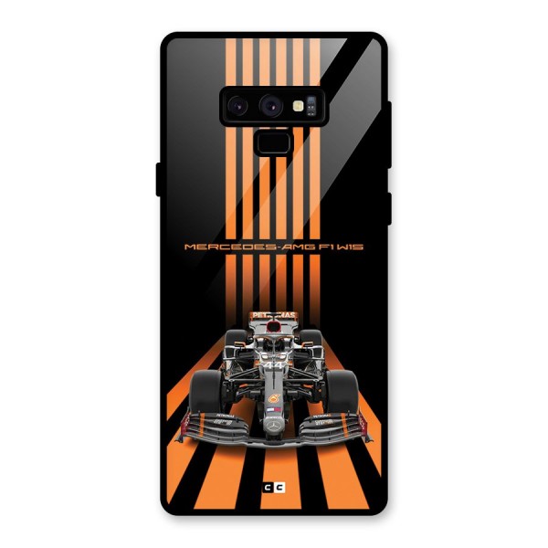 Supercar On Track Glass Back Case for Galaxy Note 9