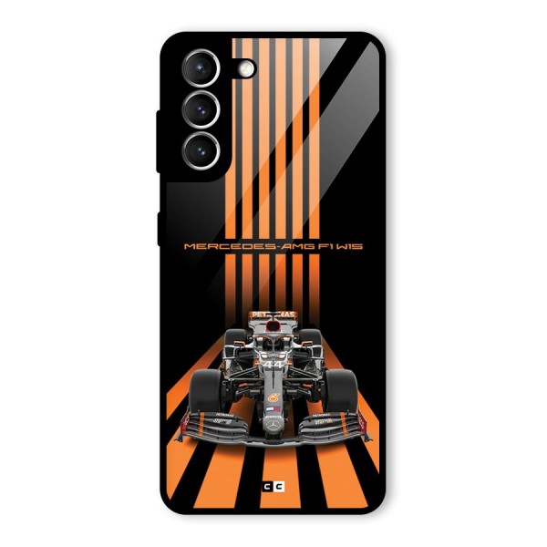 Supercar On Track Glass Back Case for Galaxy S21 5G