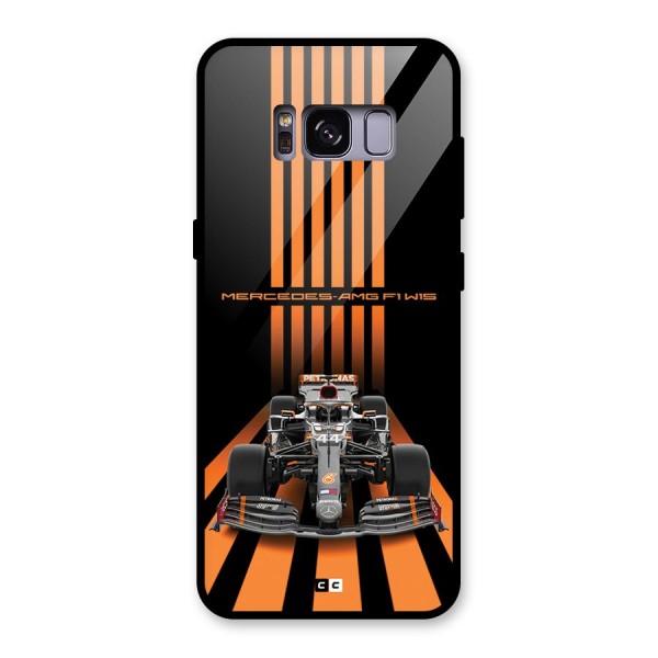 Supercar On Track Glass Back Case for Galaxy S8