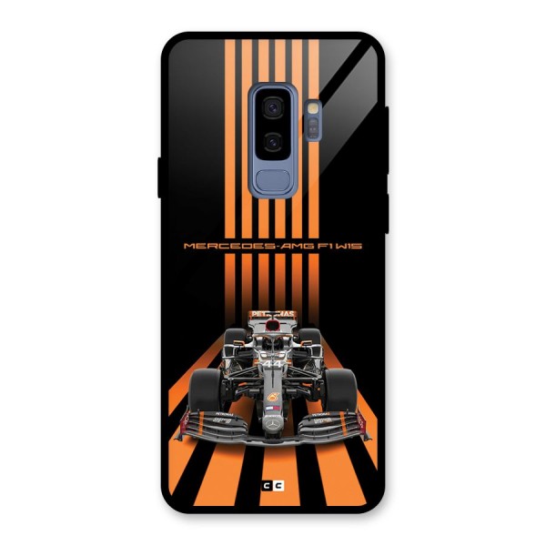 Supercar On Track Glass Back Case for Galaxy S9 Plus