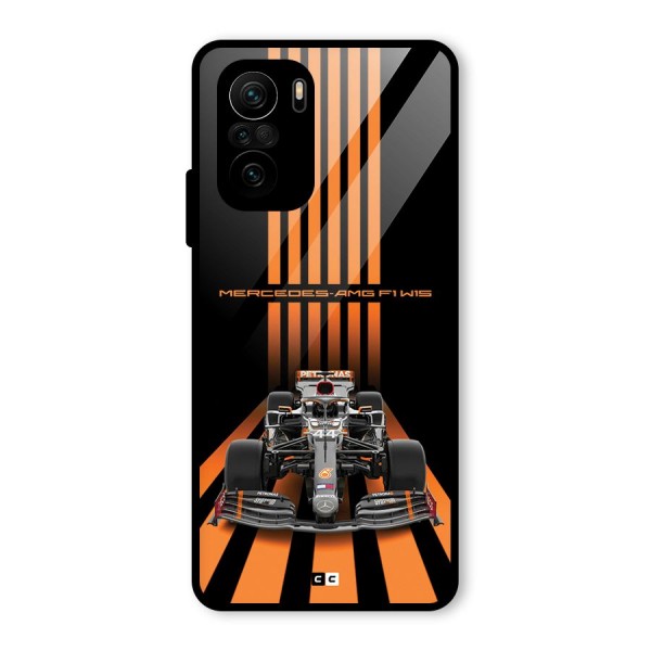 Supercar On Track Glass Back Case for Mi 11X Pro