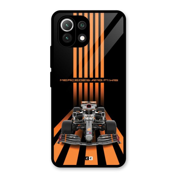 Supercar On Track Glass Back Case for Mi 11 Lite