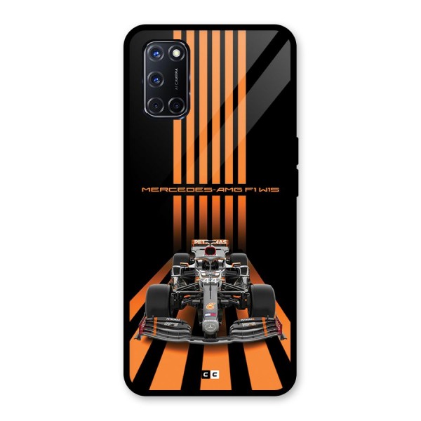 Supercar On Track Glass Back Case for Oppo A52