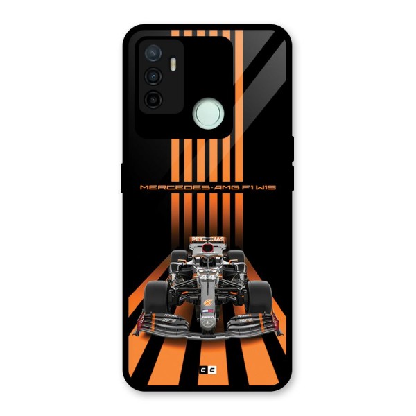 Supercar On Track Glass Back Case for Oppo A53