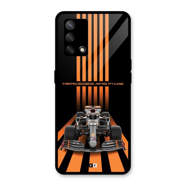 Supercar On Track Glass Back Case for Oppo F19