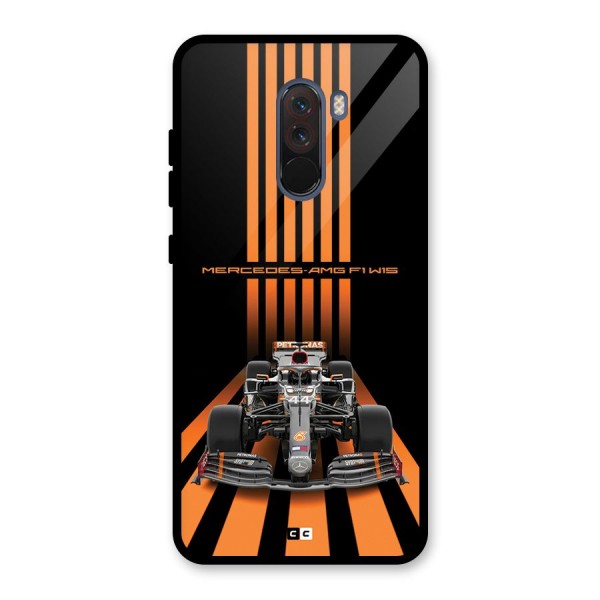 Supercar On Track Glass Back Case for Poco F1