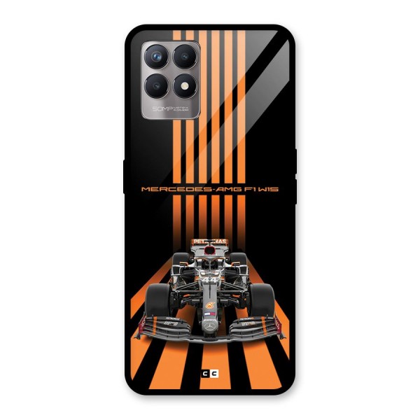 Supercar On Track Glass Back Case for Realme 8i