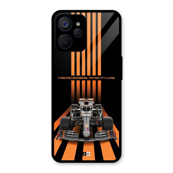 Supercar On Track Glass Back Case for Realme 9i 5G