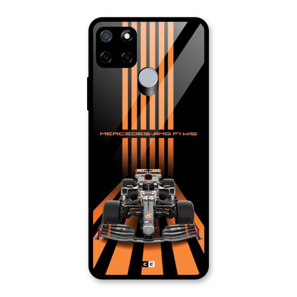 Supercar On Track Glass Back Case for Realme C15