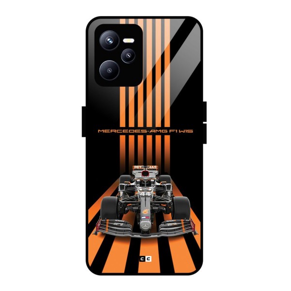 Supercar On Track Glass Back Case for Realme C35