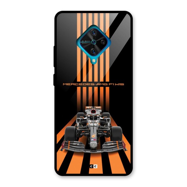 Supercar On Track Glass Back Case for Vivo S1 Pro