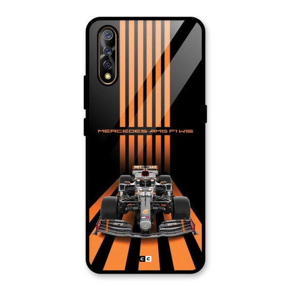 Supercar On Track Glass Back Case for Vivo Z1x