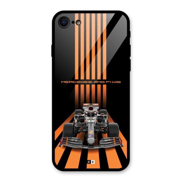 Supercar On Track Glass Back Case for iPhone SE 2020