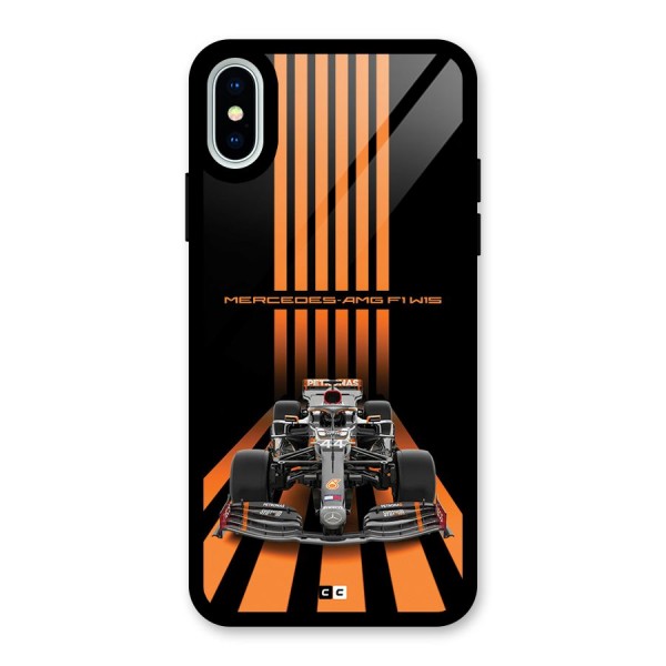 Supercar On Track Glass Back Case for iPhone X