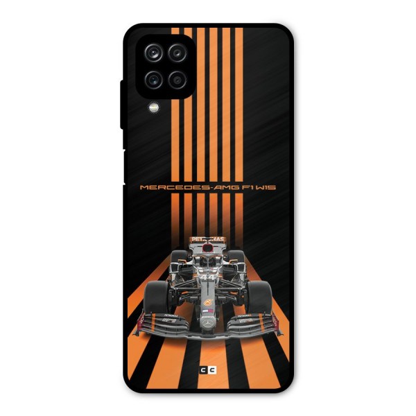 Supercar On Track Metal Back Case for Galaxy A12