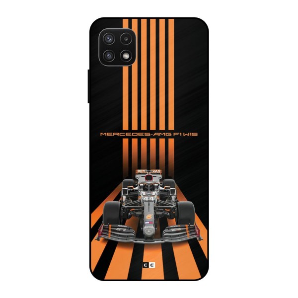 Supercar On Track Metal Back Case for Galaxy A22 5G