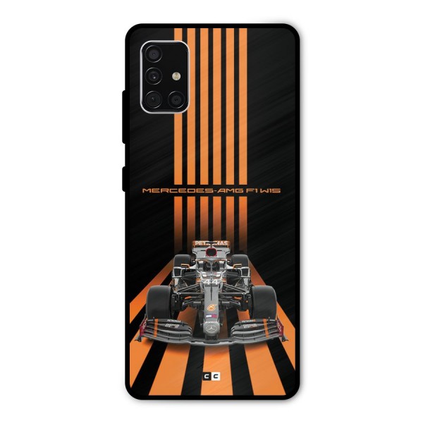 Supercar On Track Metal Back Case for Galaxy A51