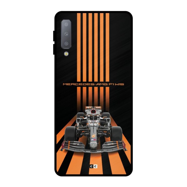 Supercar On Track Metal Back Case for Galaxy A7 (2018)