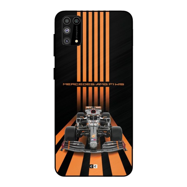 Supercar On Track Metal Back Case for Galaxy M31