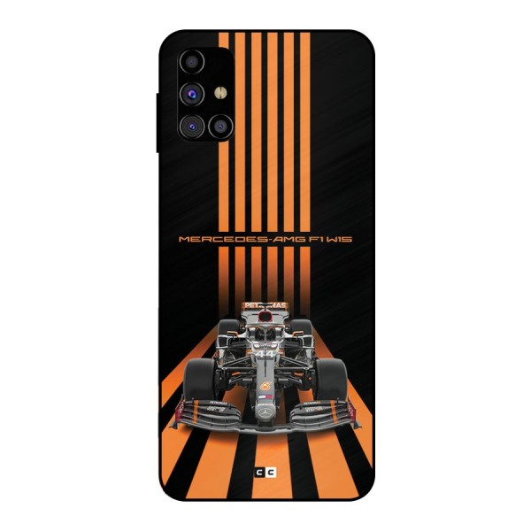 Supercar On Track Metal Back Case for Galaxy M31s