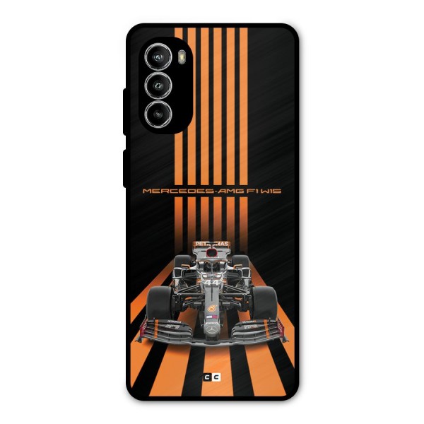 Supercar On Track Metal Back Case for Moto G52