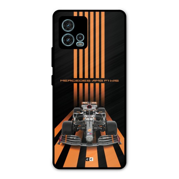 Supercar On Track Metal Back Case for Moto G72