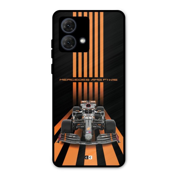 Supercar On Track Metal Back Case for Moto G84