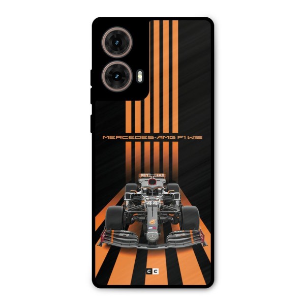 Supercar On Track Metal Back Case for Moto G85