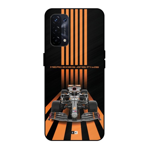 Supercar On Track Metal Back Case for Oppo A74 5G