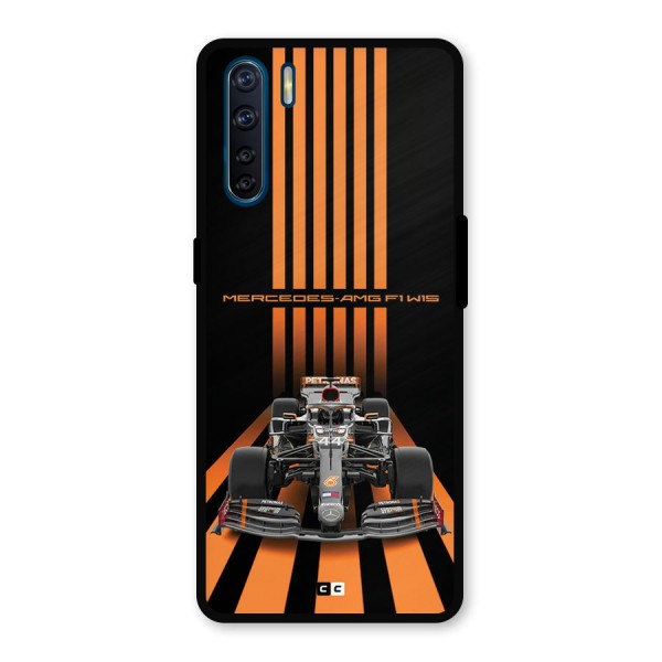 Supercar On Track Metal Back Case for Oppo F15