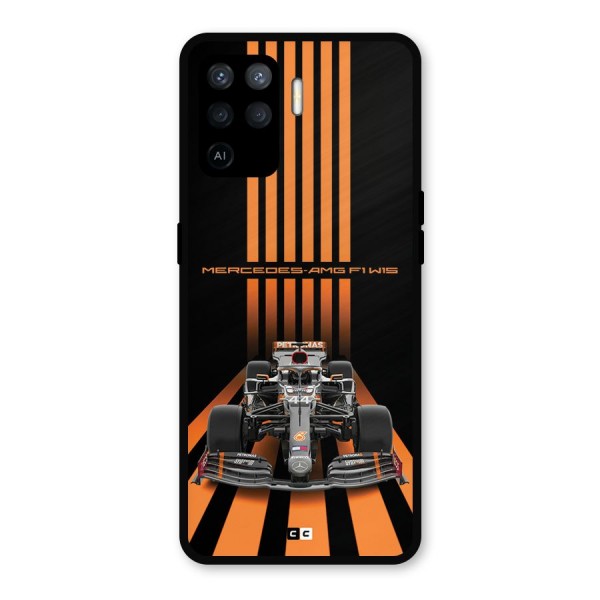 Supercar On Track Metal Back Case for Oppo F19 Pro