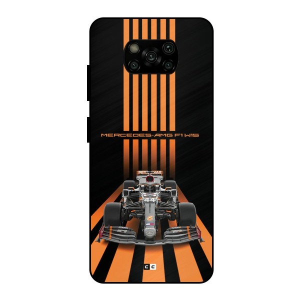 Supercar On Track Metal Back Case for Poco X3