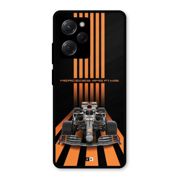 Supercar On Track Metal Back Case for Poco X5 Pro