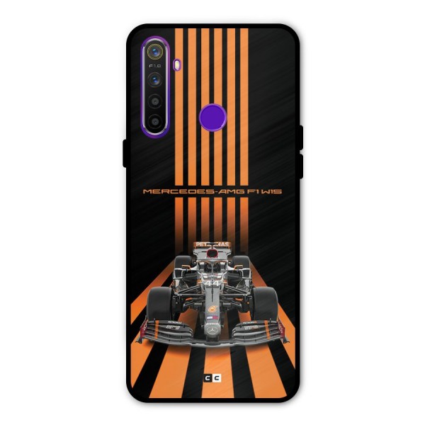 Supercar On Track Metal Back Case for Realme 5i